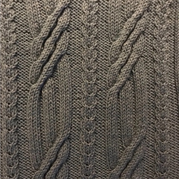 Hand knitted blue color cotton vest, size L - Picture 4 of 5